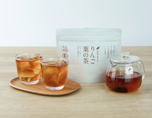 写真:りんご茶の葉