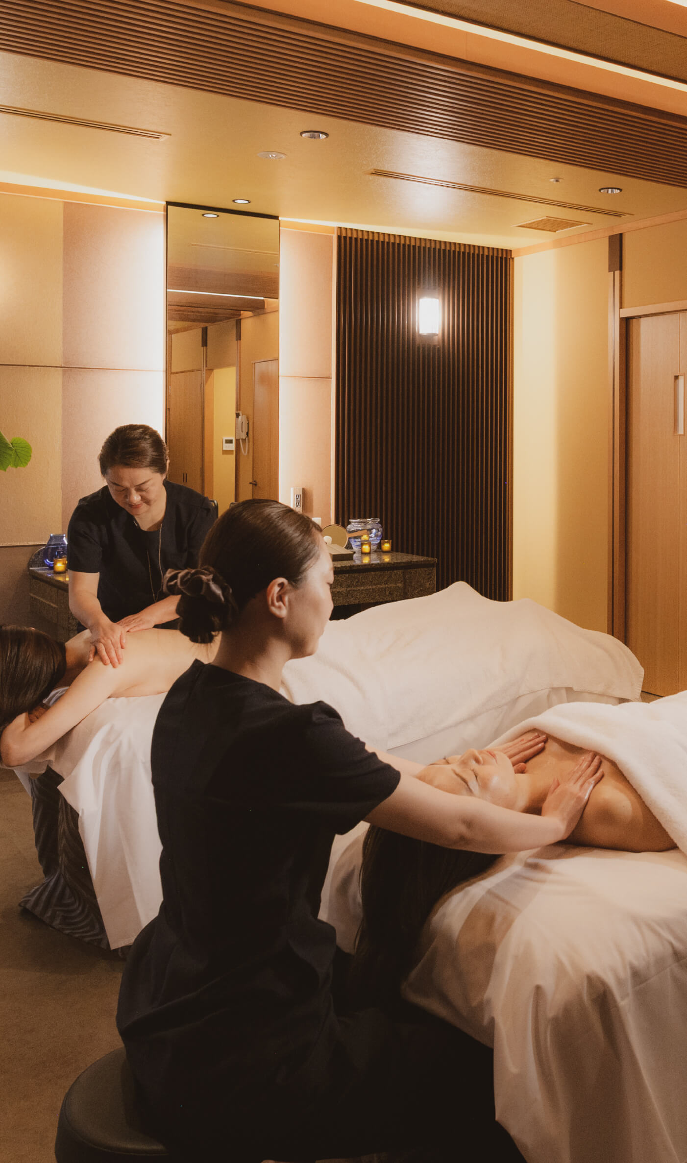 深く整うひととき 施術の様子